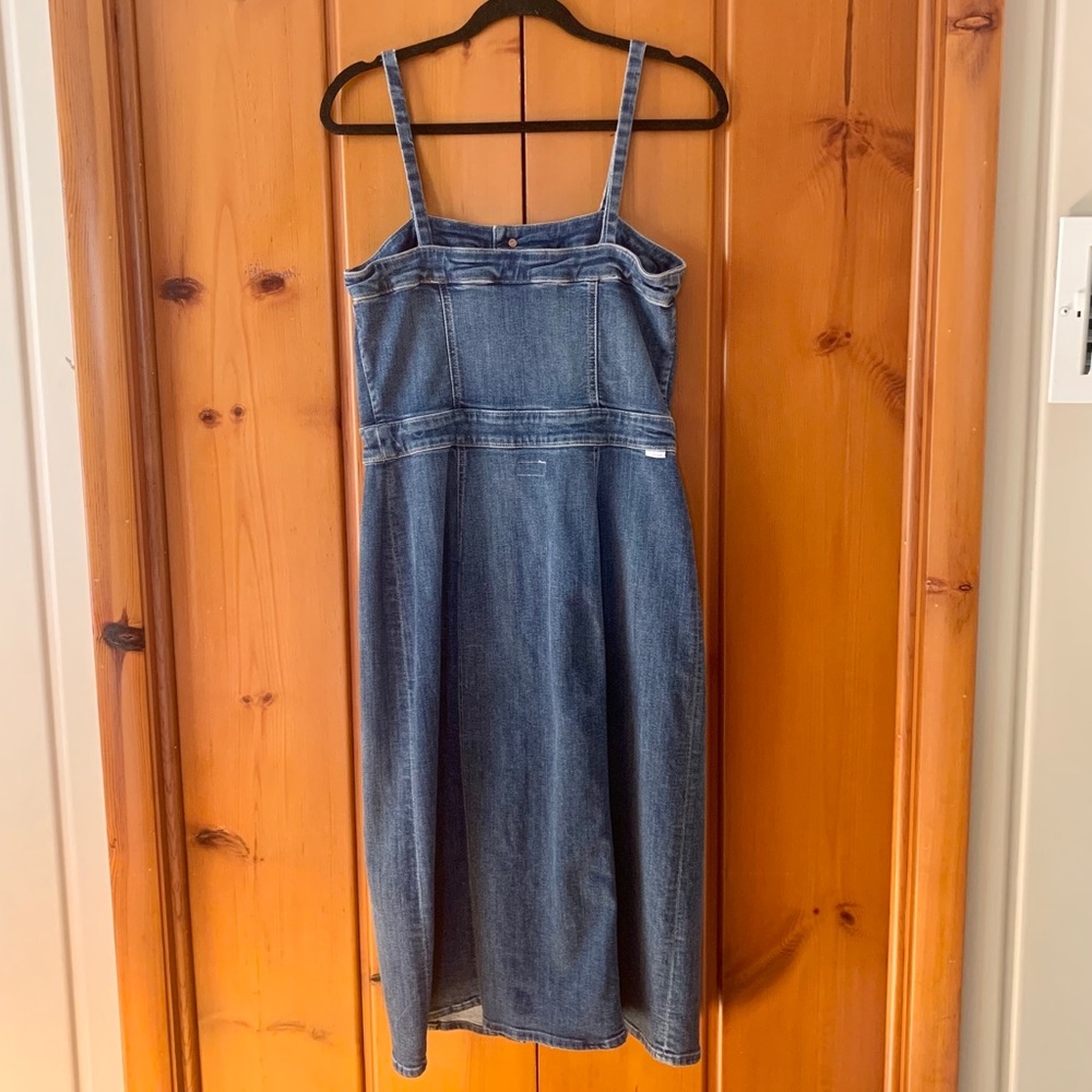 SOLD: Mother To The Point Denim Dress - Blue, L - Picture 8 of 9
